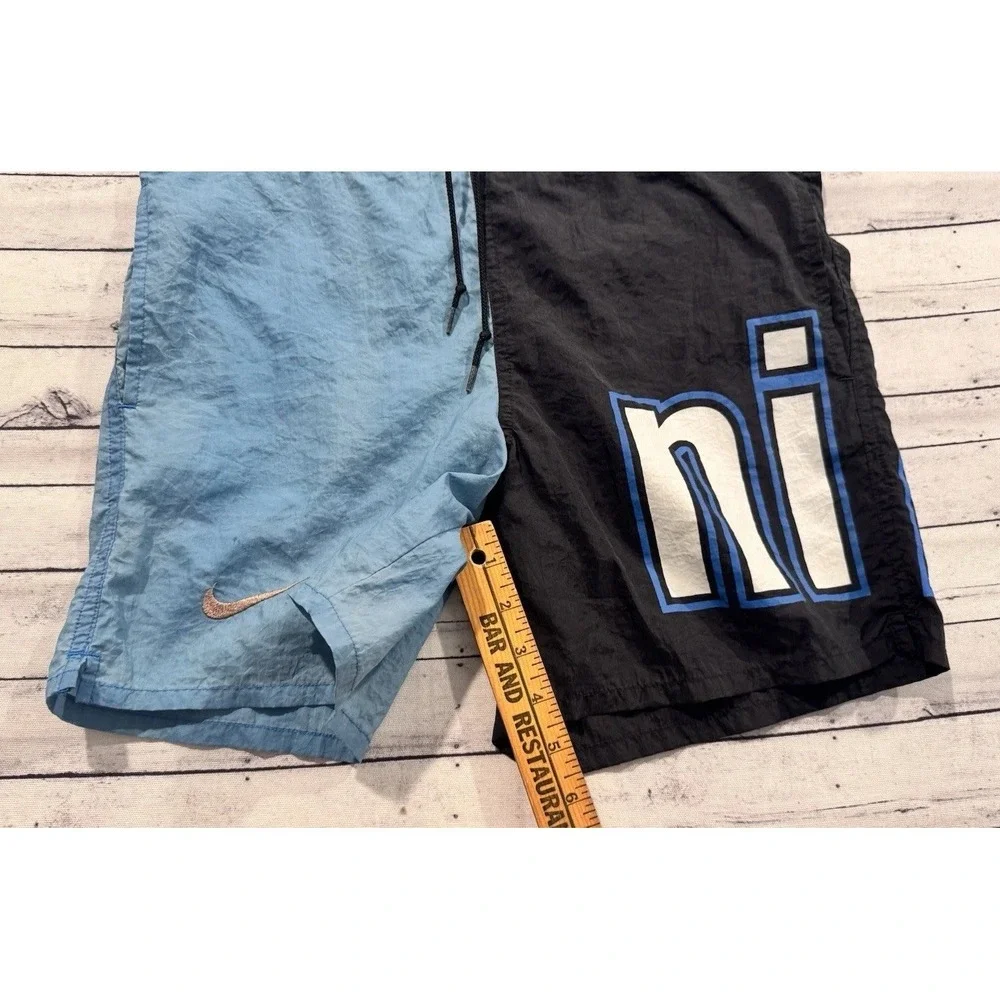Vintage Nike Swim Short Trunk Youth Boys Size S (8) Spellout 80s 90s White Tag